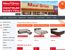 Tablet Screenshot of maxiorion.cz